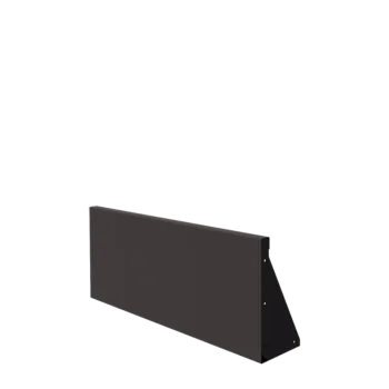 Τοίχος συγκράτησης από χάλυβα - Ίσιο - 100 x 40 cm - Άλλο χρώμα RAL