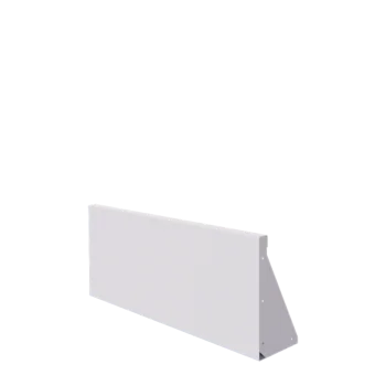 Τοίχος συγκράτησης από χάλυβα - Ίσιο - 100 x 40 cm - RAL9010 ματ (λευκό)