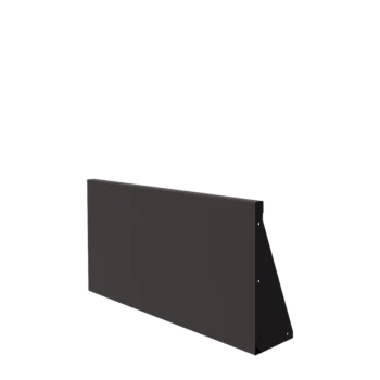 Τοίχος συγκράτησης από χάλυβα - Ίσιο - 100 x 50 cm - Άλλο χρώμα RAL