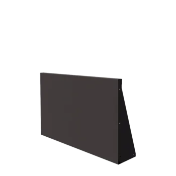 Τοίχος συγκράτησης από χάλυβα - Ίσιο - 100 x 60 cm - RAL7016 ματ (ανθρακί γκρι)