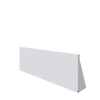 Τοίχος συγκράτησης από χάλυβα - Ίσιο - 150 x 50 cm - RAL9010 ματ (λευκό)
