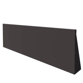 Τοίχος συγκράτησης από χάλυβα - Ίσιο - 200 x 60 cm - Άλλο χρώμα RAL