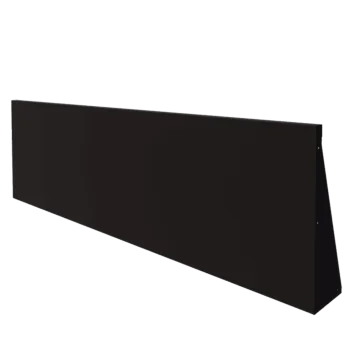 Τοίχος συγκράτησης από χάλυβα - Ίσιο - 200 x 60 cm - RAL9005 ματ (μαύρο)