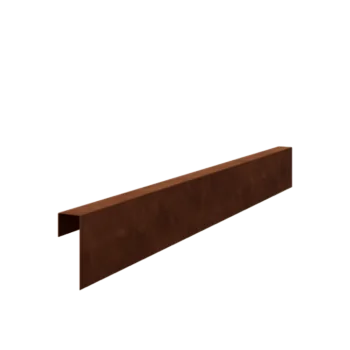 Προφίλ U από χάλυβα Corten - 15 x 5 x 5 cm - 240 cm