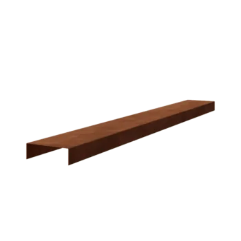 Προφίλ U από χάλυβα Corten - 5 x 15 x 5 cm - 150 cm