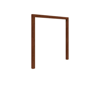 Πέργκολα από χάλυβα Corten - Ίσιο - 250 x 230 cm - Χωρίς βάση από σκυρόδεμα