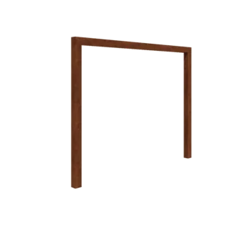 Πέργκολα από χάλυβα Corten - Ίσιο - 300 x 230 cm - Χωρίς βάση από σκυρόδεμα