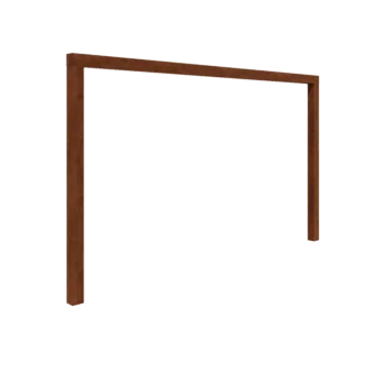 Πέργκολα από χάλυβα Corten - Ίσιο - 400 x 230 cm - Χωρίς βάση από σκυρόδεμα