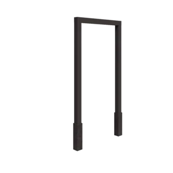 Πέργκολα από χάλυβα - Ίσιο - 200 x 230 cm - Άλλο χρώμα RAL - Με βάση από σκυρόδεμα