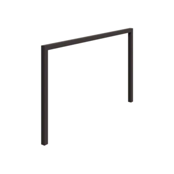 Πέργκολα από χάλυβα - Ίσιο - 400 x 230 cm - RAL7016 ματ (ανθρακί γκρι) - Χωρίς βάση από σκυρόδεμα