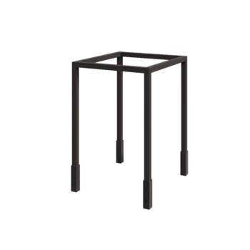 Πέργκολα από χάλυβα - Τετράγωνο - 224 x 200 x 230 cm - RAL7016 ματ (ανθρακί γκρι) - Με βάση από σκυρόδεμα