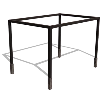 Πέργκολα από χάλυβα - Ορθογώνιο - 424 x 300 x 230 cm - RAL9005 ματ (μαύρο) - Με βάση από σκυρόδεμα