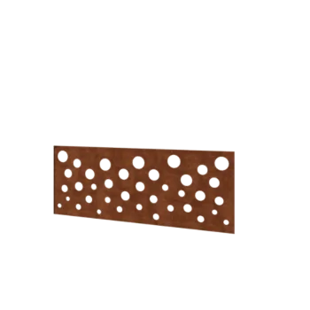 Φράχτης από χάλυβα Corten H - Πάνελ B - 120 x 47,5 cm