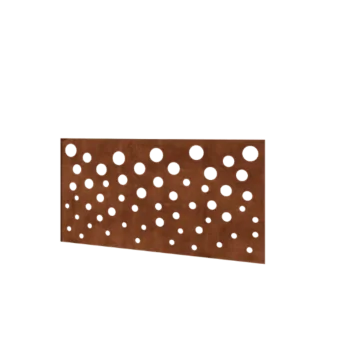 Φράχτης από χάλυβα Corten H - Πάνελ B - 120 x 63,3 cm