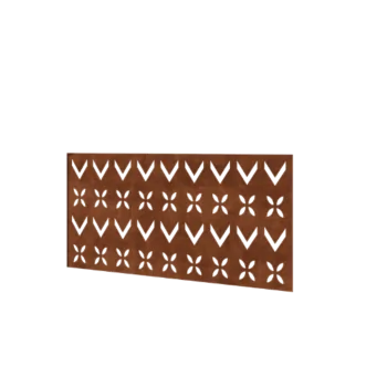 Φράχτης από χάλυβα Corten H - Πάνελ V - 120 x 63,3 cm