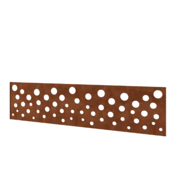 Φράχτης από χάλυβα Corten H - Πάνελ B - 180 x 47,5 cm