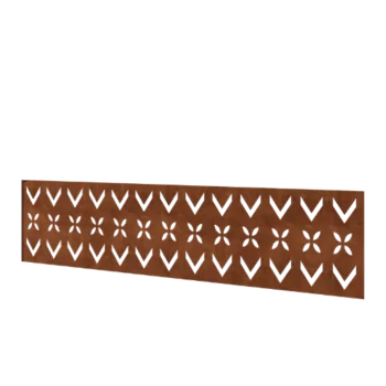 Φράχτης από χάλυβα Corten H - Πάνελ V - 180 x 47,5 cm