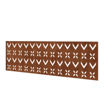Φράχτης από χάλυβα Corten H - Πάνελ V - 180 x 63,3 cm