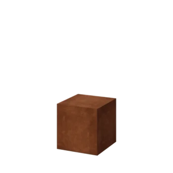 Βάθρο από χάλυβα Corten - Ohio - 40 x 40 x 40 cm