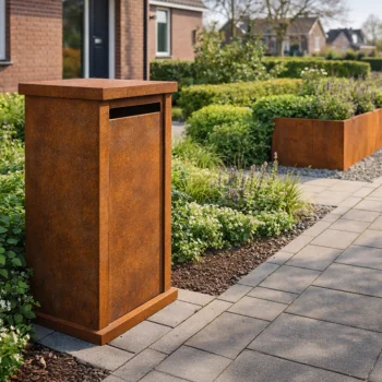 Γραμματοκιβώτιο από χάλυβα Corten - Arizona M - 60 x 40 x 100 cm