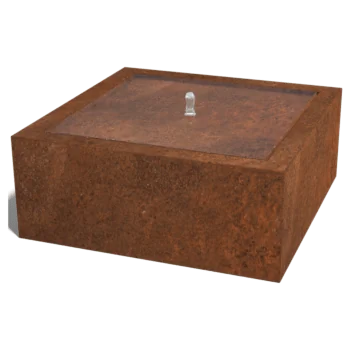 Συντριβάνι από χάλυβα Corten - Lyra - 100 x 100 x 40 cm