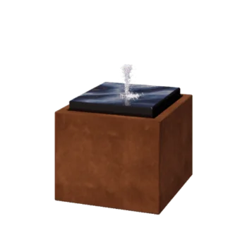 Συντριβάνι από χάλυβα Corten - Orin - 50 x 50 x 40 cm - Χωρίς LED φωτισμό