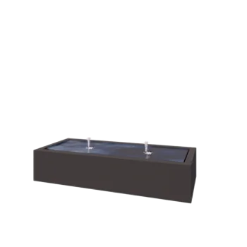 Συντριβάνι από αλουμίνιο - Lyra - 200 x 80 x 40 cm - RAL7016 ματ (ανθρακί γκρι) - Με LED φωτισμό